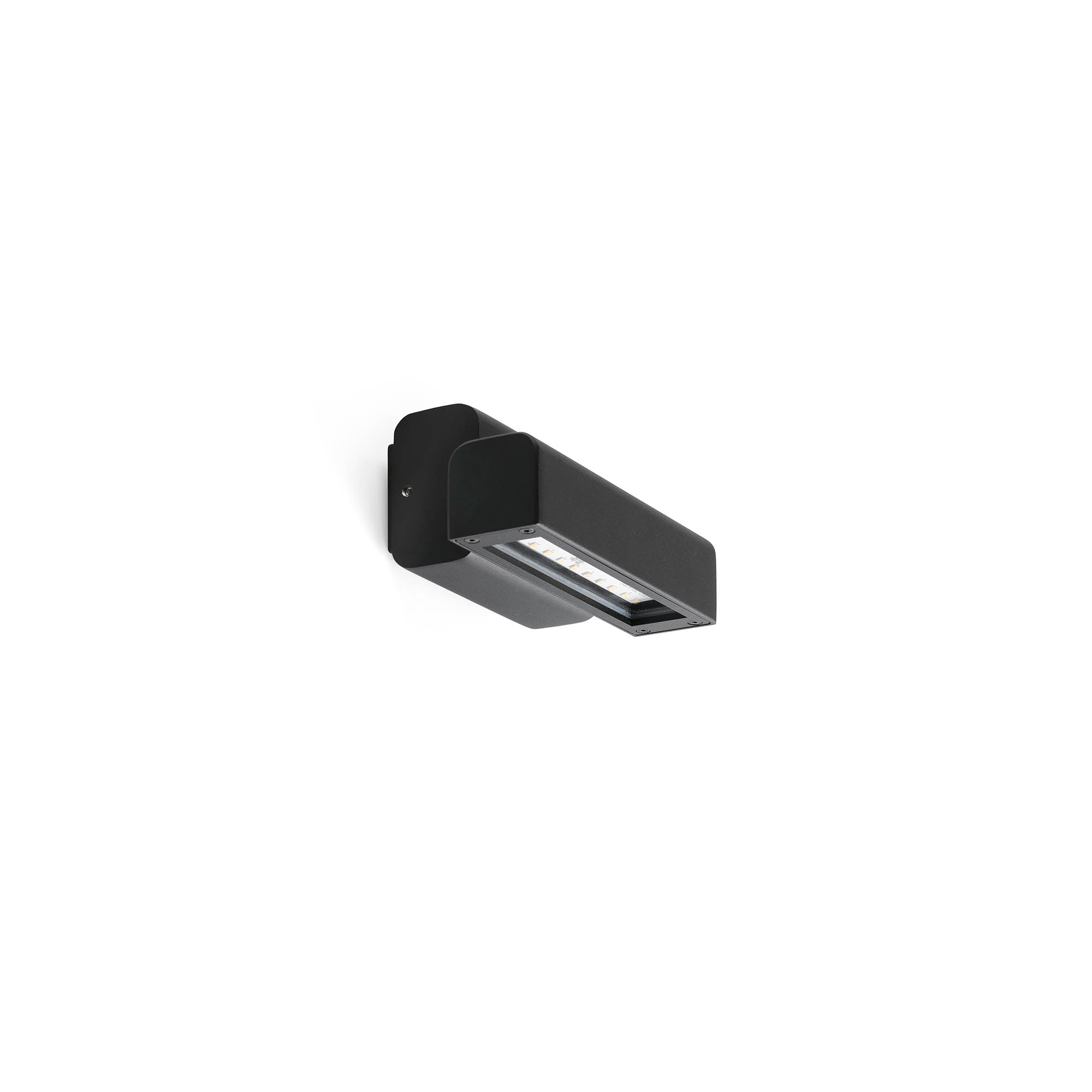 Aplique de pared exterior BALIC negro FARO modelo 70294-110, luminaria IP65 en aluminio y cristal para jardín, terraza e iluminación de fachadas