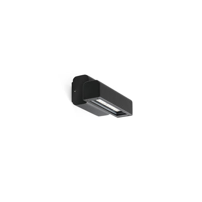 Aplique de pared exterior BALIC negro FARO modelo 70294-110, luminaria IP65 en aluminio y cristal para jardín, terraza e iluminación de fachadas