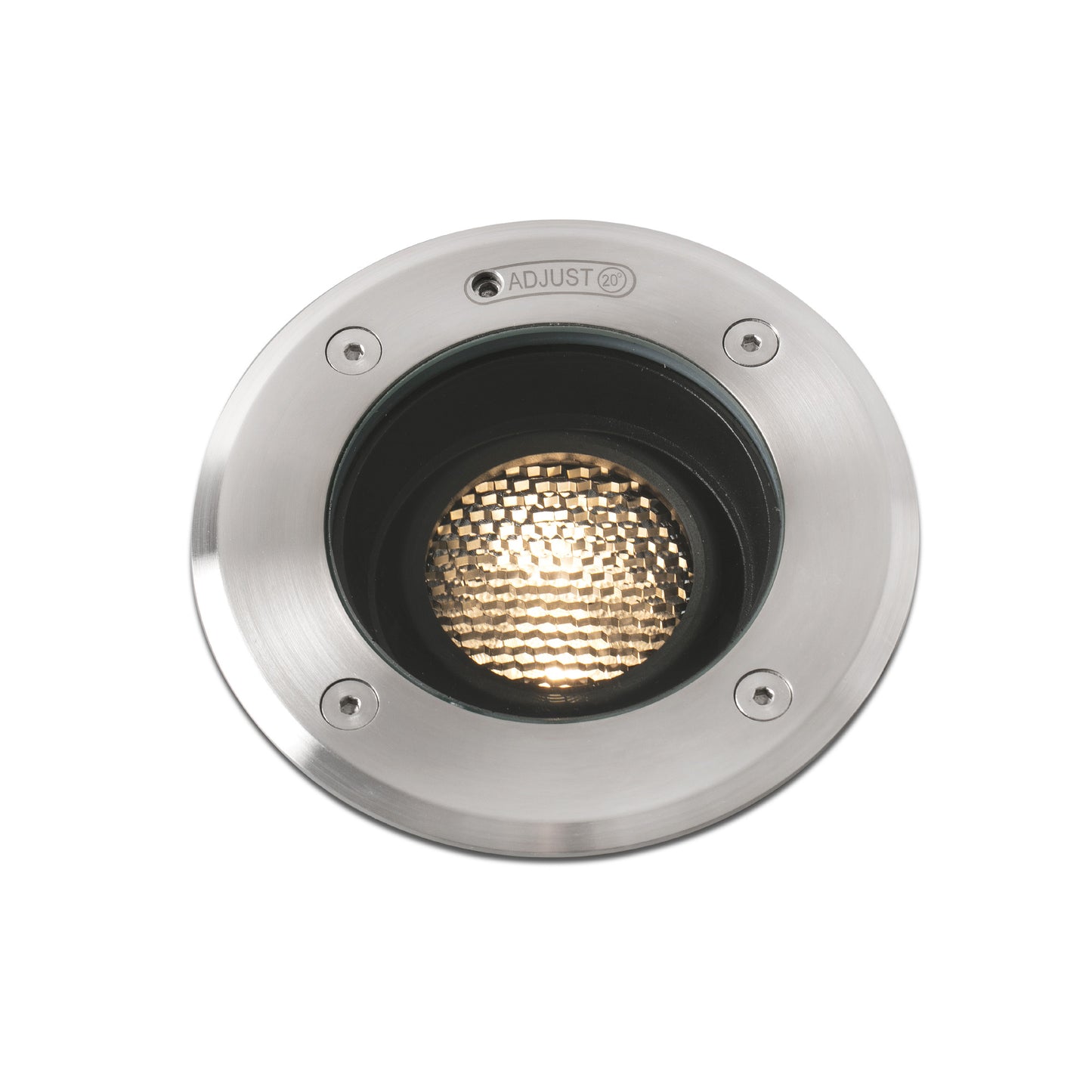 Luminaria LED empotrable GEISER 130 gris 10° 6.5W FARO 70302-110 para exterior IP67, iluminación jardín orientable anti-corrosión