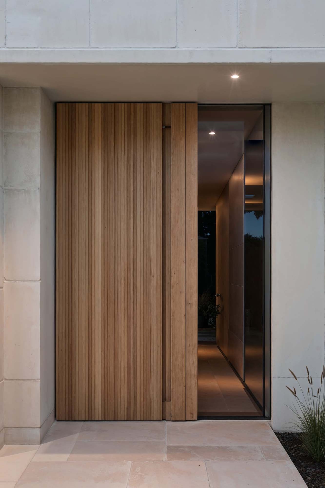 Lámpara techo empotrable GEISER 80 Gris FARO 70305 en jardín exterior, luminaria LED IP67 acero inoxidable anti-glare para señalización