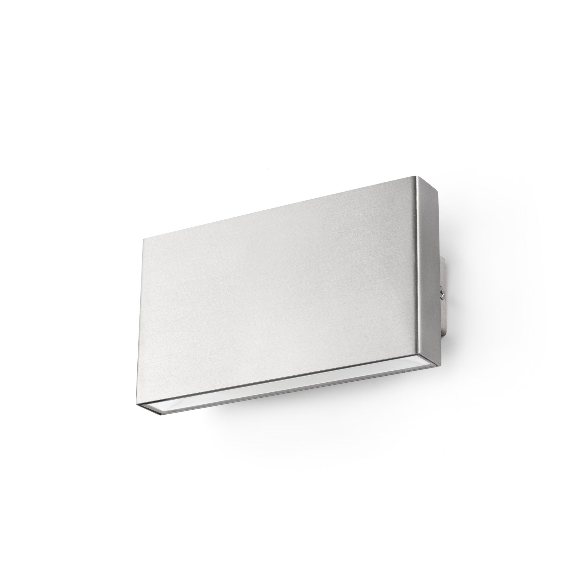 Aplique LED KAULA 180 Inox faro de pared exterior en acero inoxidable IP44, luz cálida 3000K para jardín y terraza