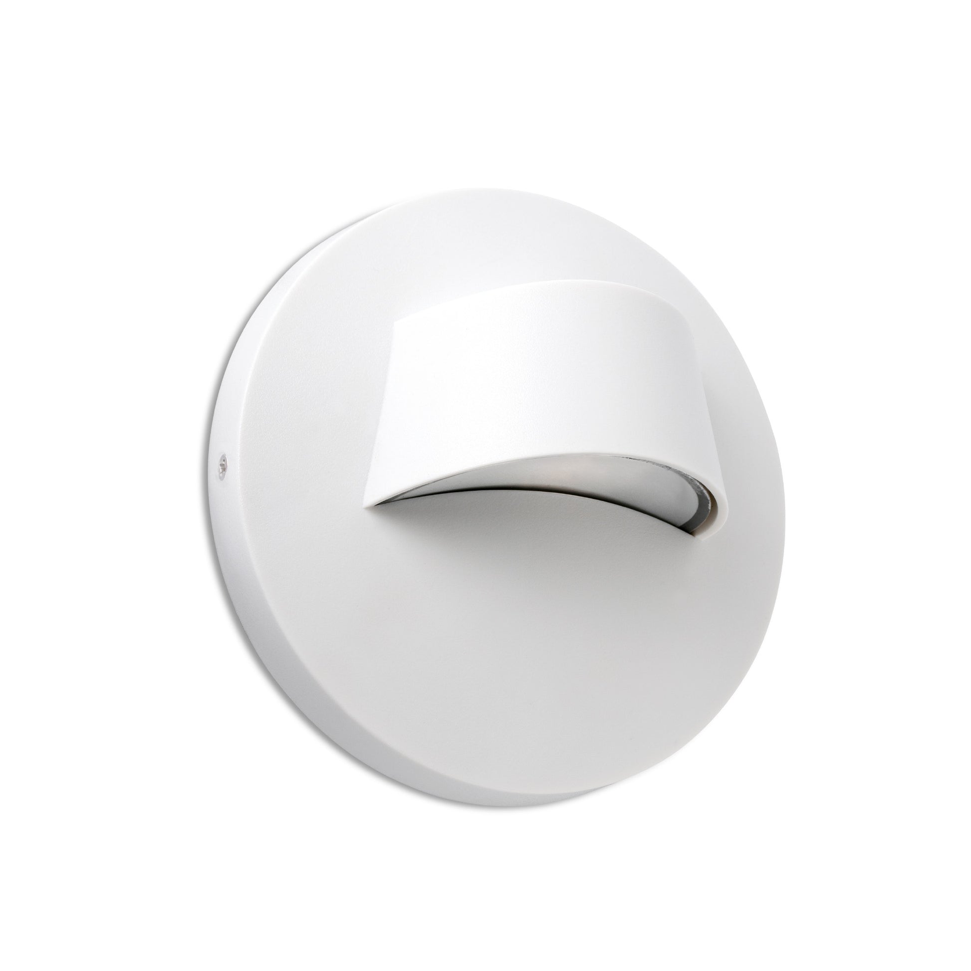 Aplique exterior BROW blanco FARO 70408, luminaria LED de superficie para jardín, terraza y pared