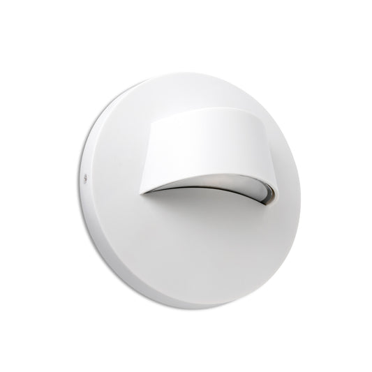 Aplique exterior BROW blanco FARO 70408, luminaria LED de superficie para jardín, terraza y pared