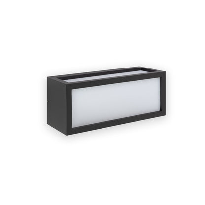 Lámpara de pared exterior TEJO gris oscuro FARO 70573, diseño faro en aluminio y policarbonato, colección 5770, protección IP54 para terraza y jardín