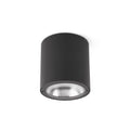 Plafon exterior GOZ gris oscuro FARO 70575, luminaria LED IP65 de aluminio y cristal para jardín, patio, balcón o entrada