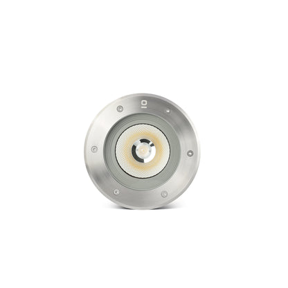 Luminaria empotrable LED SURIA 220 Inox 24° FARO 70586, iluminación exterior jardín terrazas IP67 IK08 resistente al suelo