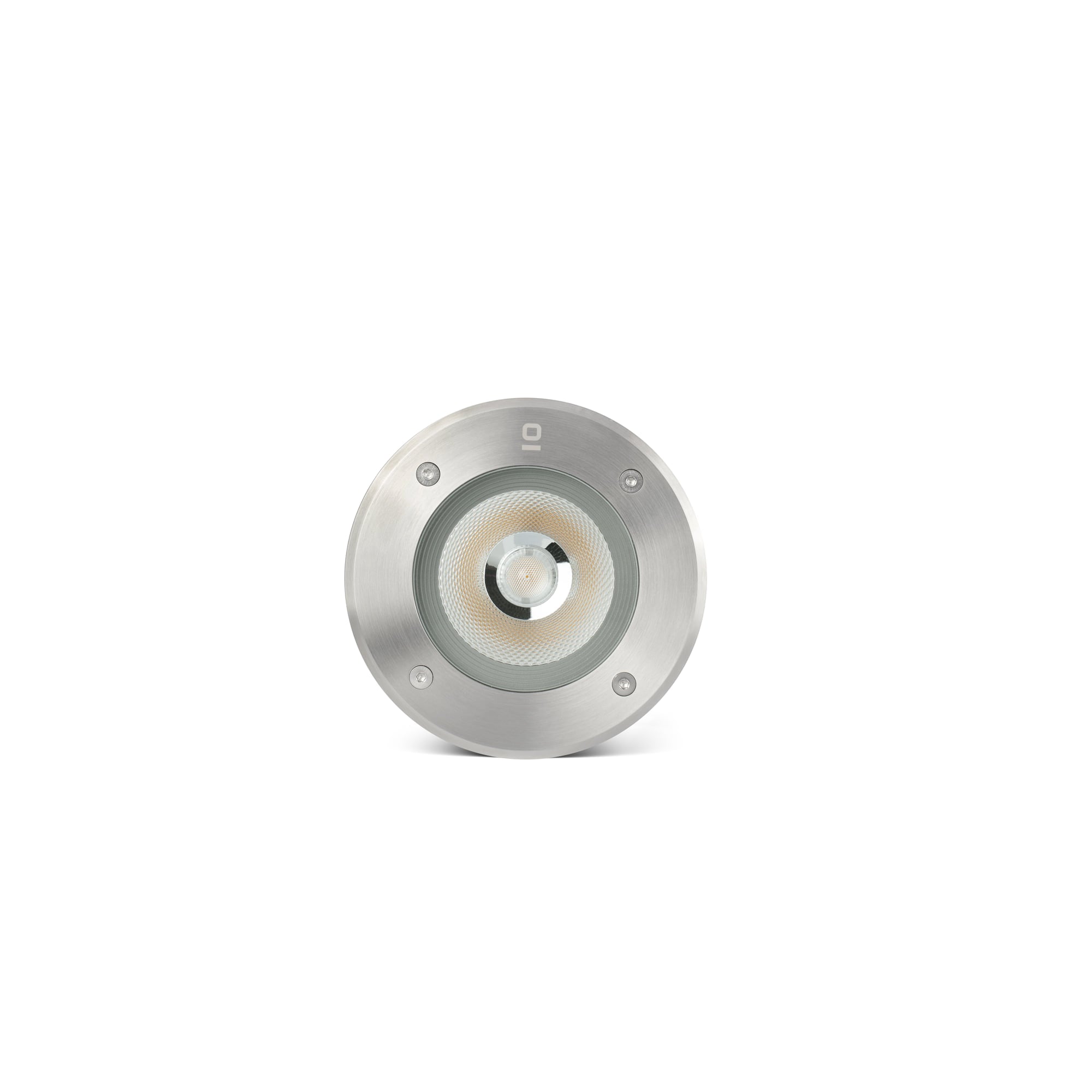 Luminaria empotrable SURIA 180 Inox 24° faro LED para suelo exterior, jardín y terraza, resistente IP67 IK08, 12W inox