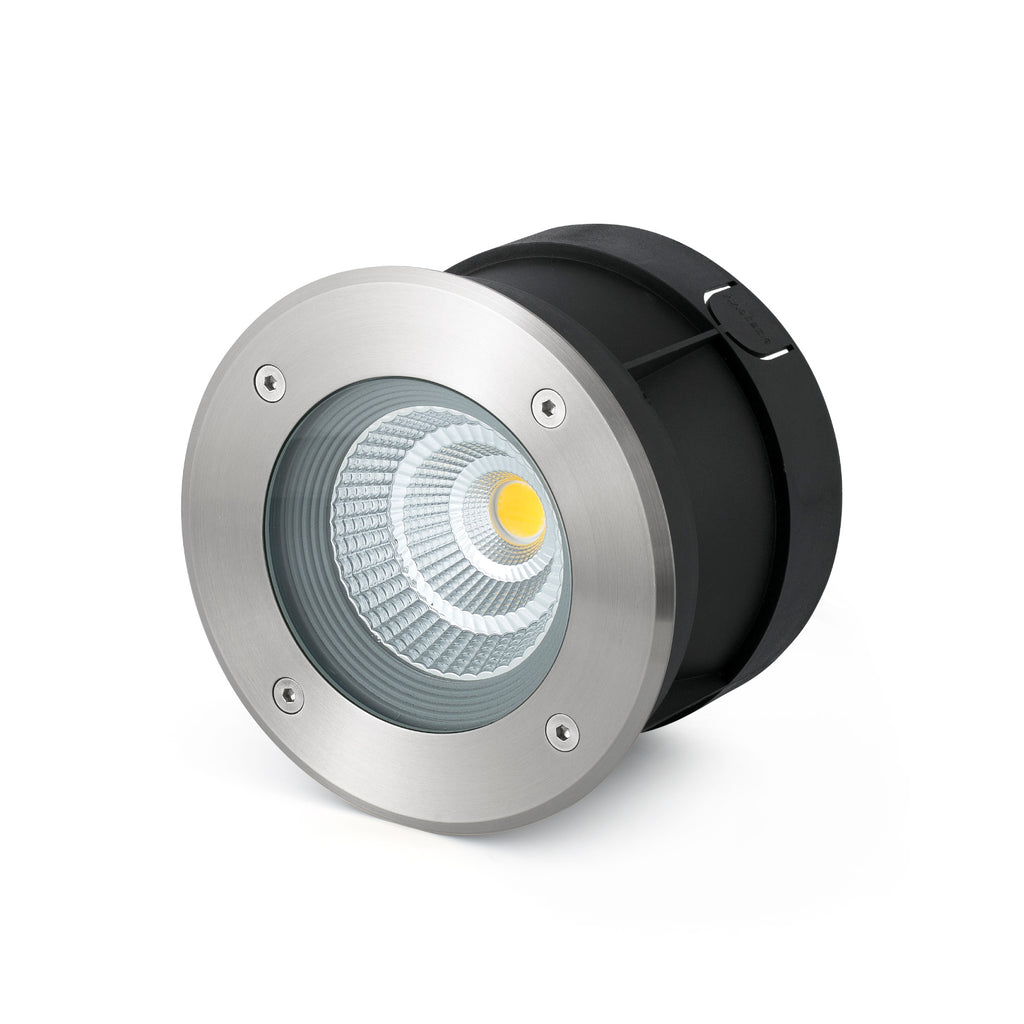 Luz empotrable SURIA 180 Inox 60° FARO 70593N para exterior, jardín y terraza en acero inoxidable LED IP67