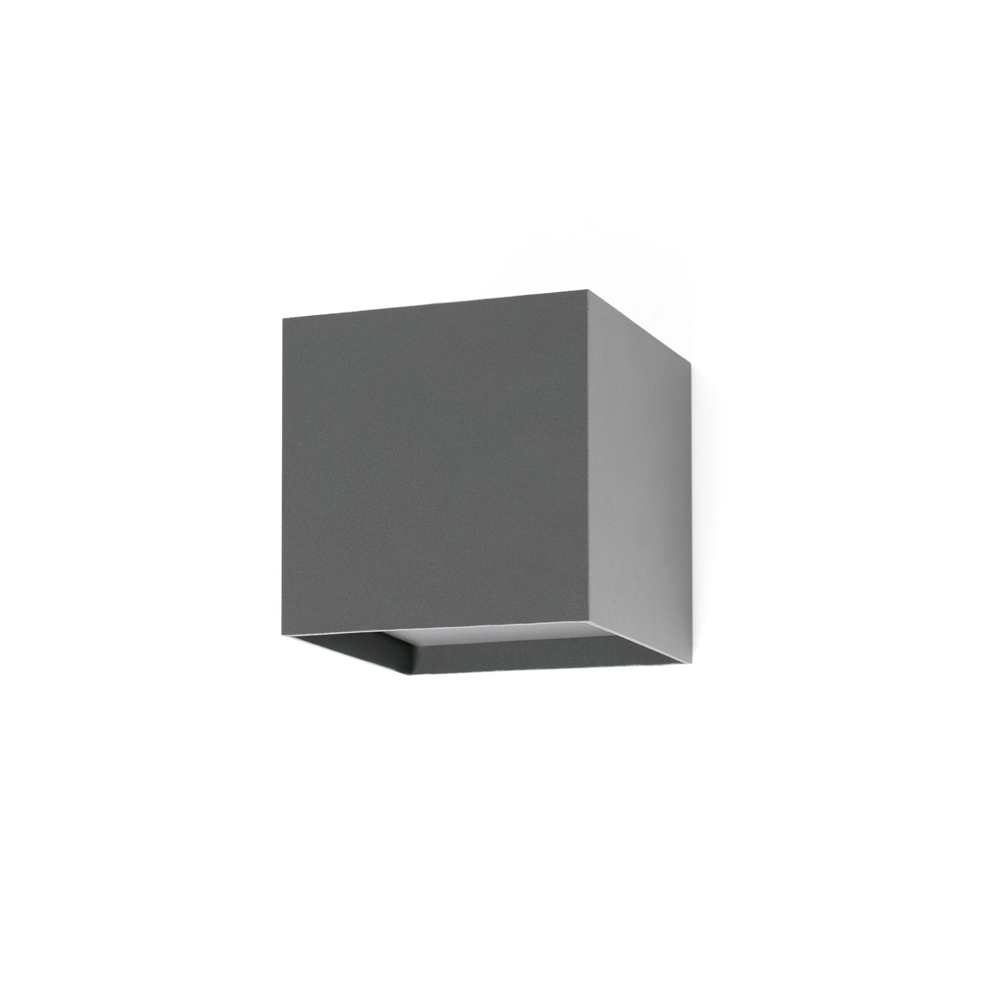 Aplique de pared LED OLAN en gris oscuro FARO modelo 70637, luminaria exterior de aluminio para jardín y terraza