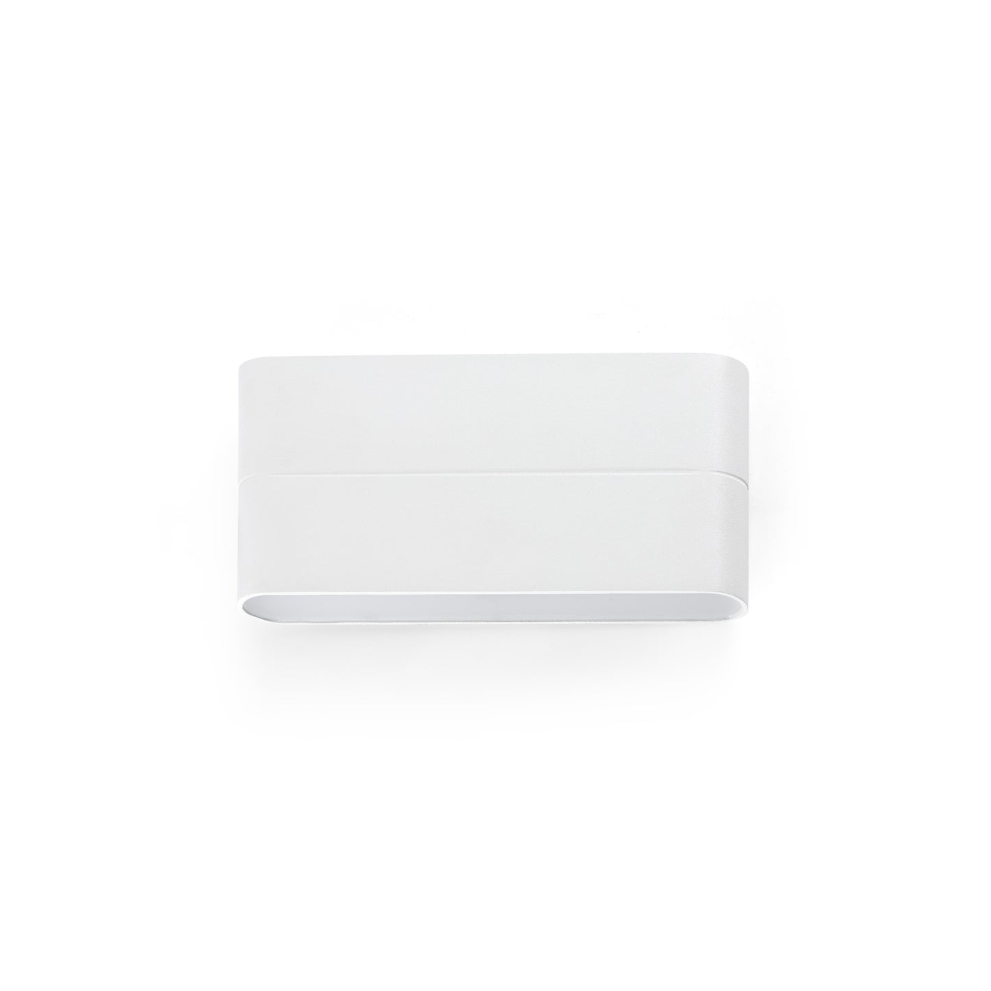 Aplique de pared LED ADAY 175 blanco FARO 70646, luminaria exterior IP54 IK10 con luz cálida para terrazas e iluminación superficial