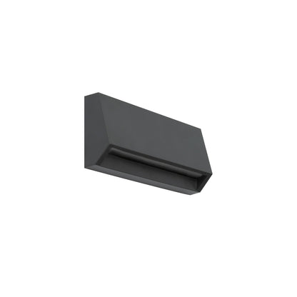 Lámpara de pared LED MUST 158 gris oscuro FARO modelo 70658, iluminación exterior IP65 IK10 para jardín y terraza