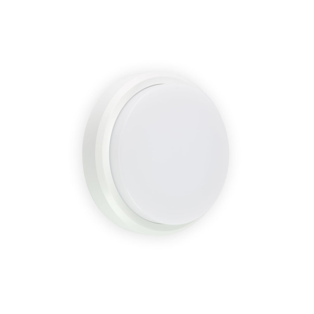 Aplique exterior TOM 190 blanco FARO modelo 70665, luminaria de pared LED IP65 para terraza y jardín