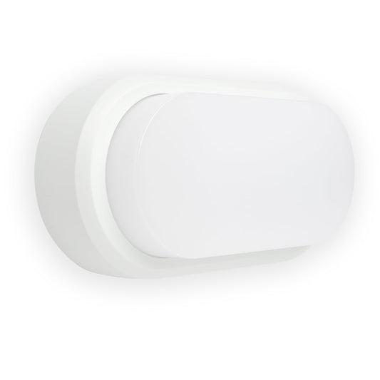 Luminaria de pared FRED 245 blanco FARO modelo 70668, aplique superficie exterior LED IP65 IK10 para terraza e iluminación resistente