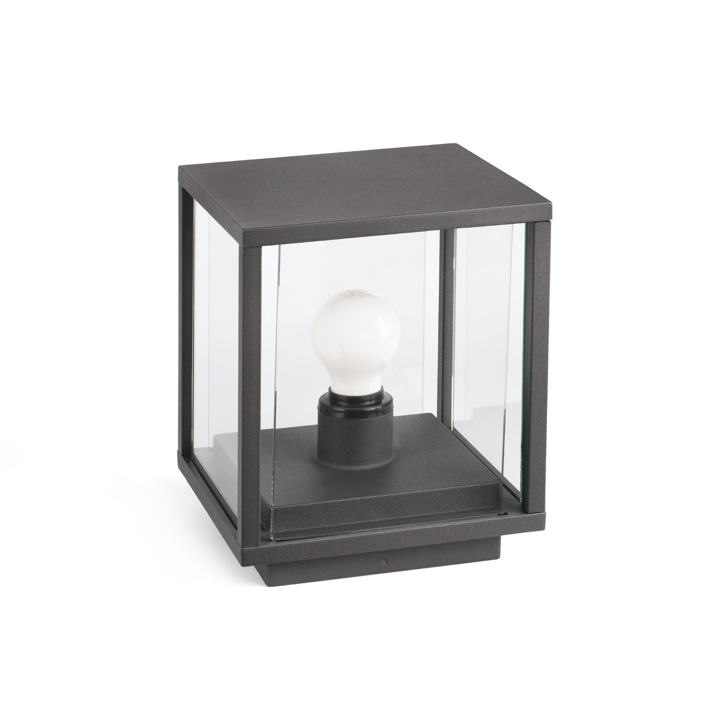 Sobremuro NALA Gris Oscuro FARO 70772, luminaria exterior de aluminio IP54 para iluminación jardín moderno y diseño contemporáneo
