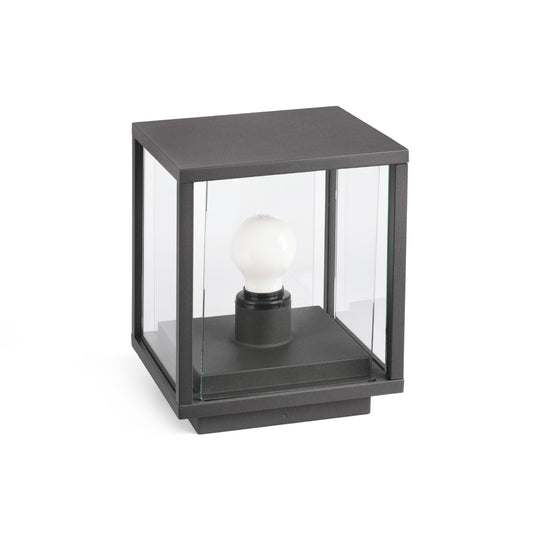 Sobremuro NALA Gris Oscuro FARO 70772, luminaria exterior de aluminio IP54 para iluminación jardín moderno y diseño contemporáneo