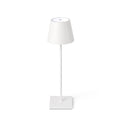 Lámpara portátil TOC 380 blanco FARO 70775 LED inalámbrica de aluminio para iluminación exterior jardín y terraza