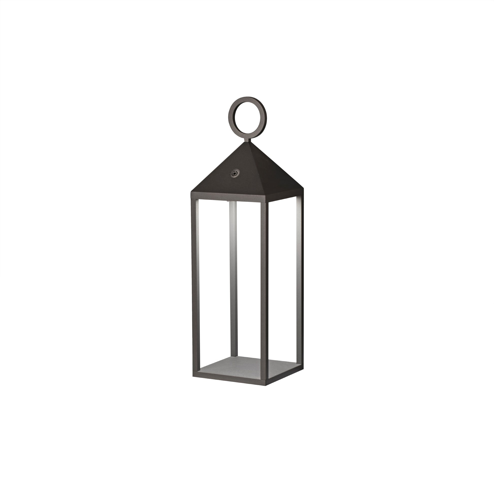 Lámpara portátil ARGUS gris oscuro FARO 70784, luminaria exterior de aluminio para jardín y terraza con batería recargable