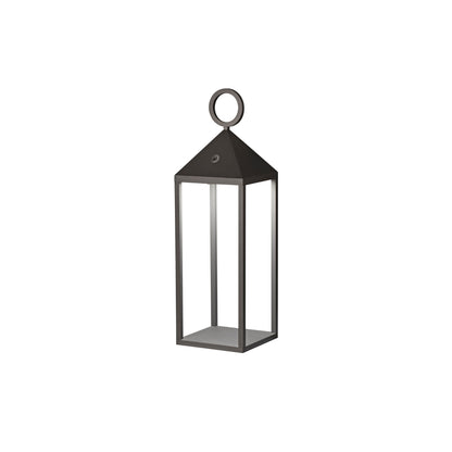 Lámpara portátil ARGUS gris oscuro FARO 70784, luminaria exterior de aluminio para jardín y terraza con batería recargable