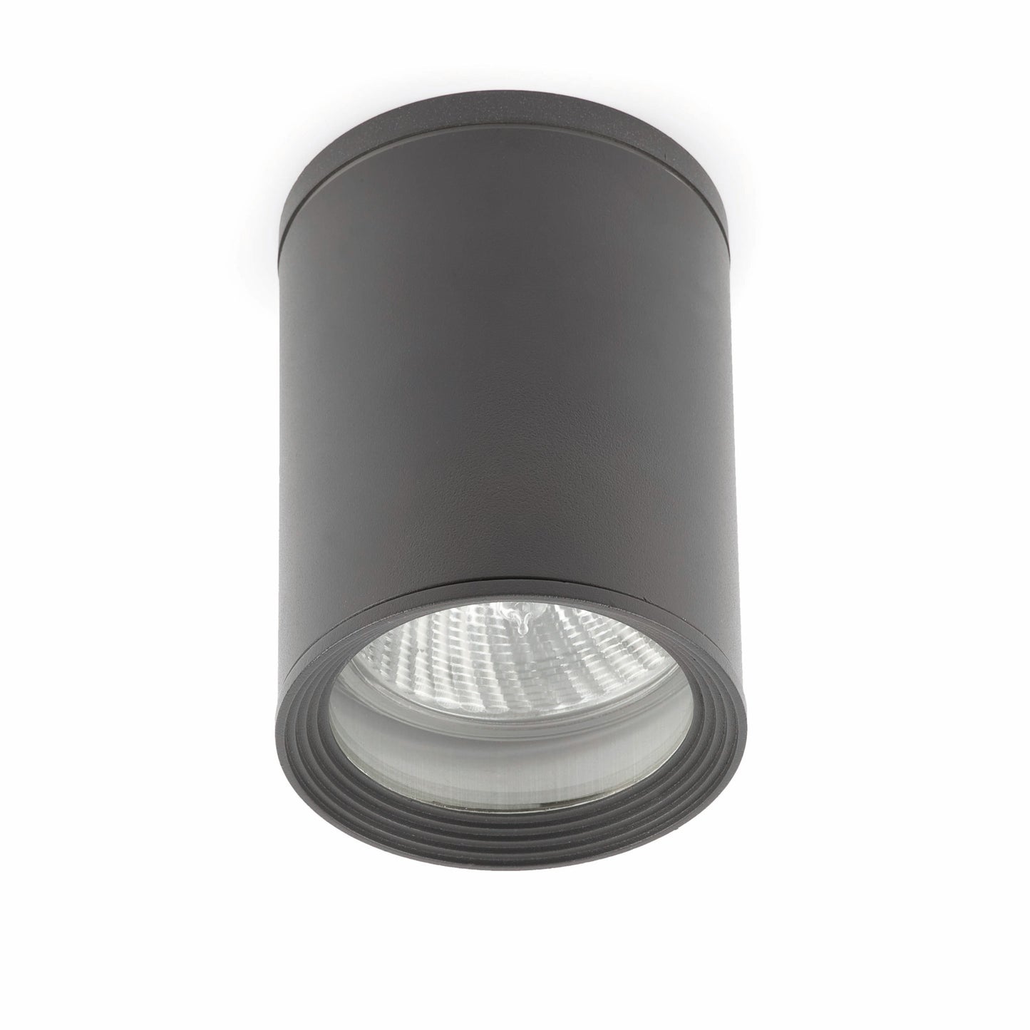 Plafon TASA Gris Oscuro Exterior FARO 70806 - Luminaria superficie aluminio cristal IP44 IK06 colección 1037 iluminación residencial