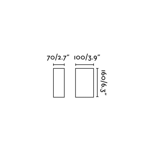 Medidas de la lámpara de pared exterior LED LACE gris oscuro aluminio FARO 70811, iluminación decorativa para jardín y terraza