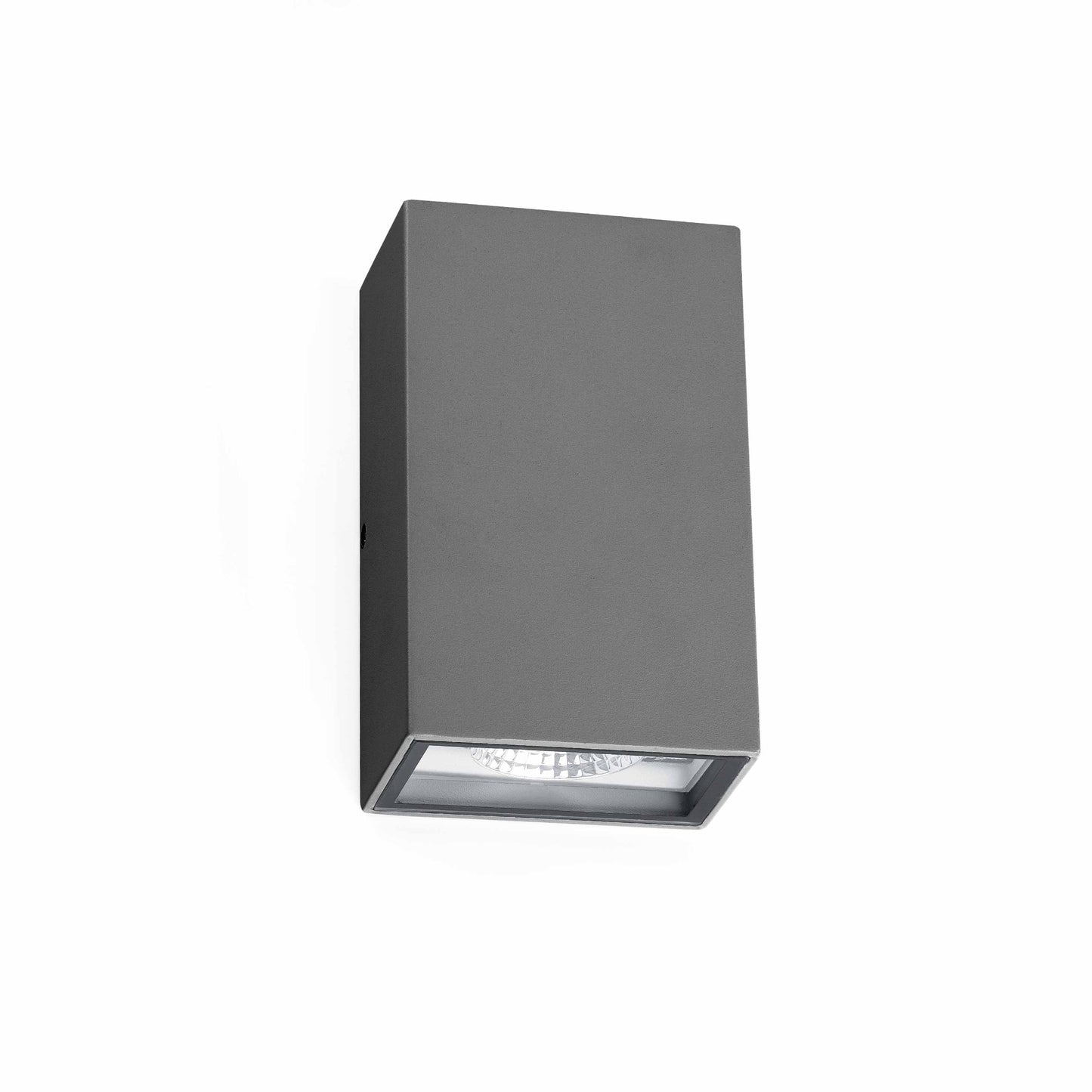 Aplique de pared LED LING en aluminio gris oscuro FARO 70812, luminaria exterior para jardín y terraza, iluminación decorativa de superficie