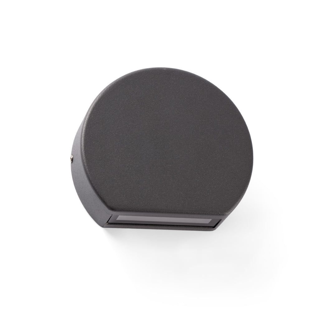 Luminaria de pared LED PILL gris oscuro FARO modelo 70825 para exterior, jardín, terraza y balcón