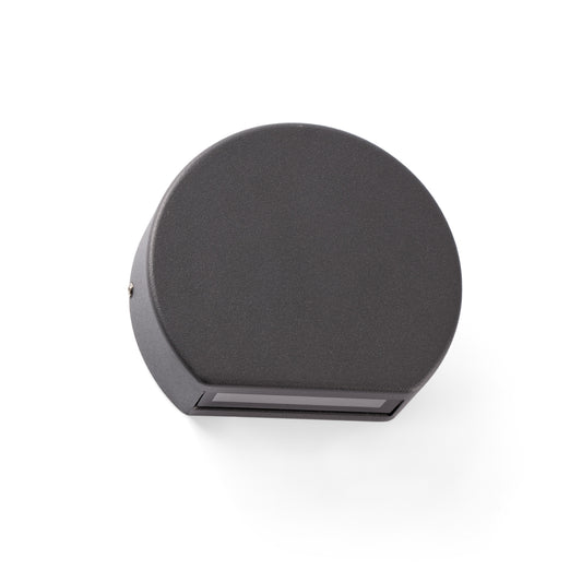 Luminaria de pared LED PILL gris oscuro FARO modelo 70825 para exterior, jardín, terraza y balcón