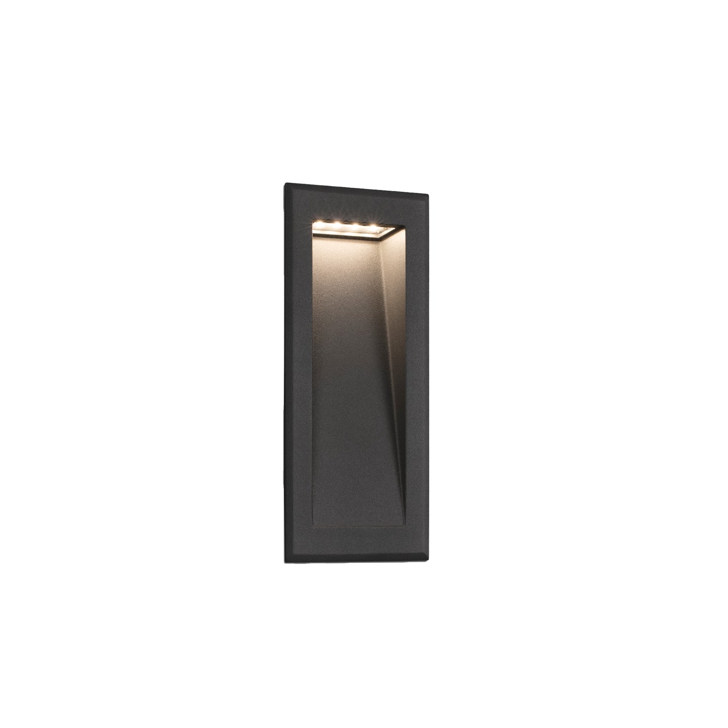 Luz empotrable LED SOUN 105 gris oscuro aluminio, modelo FARO 70833, iluminación exterior IP65 para jardín y terraza