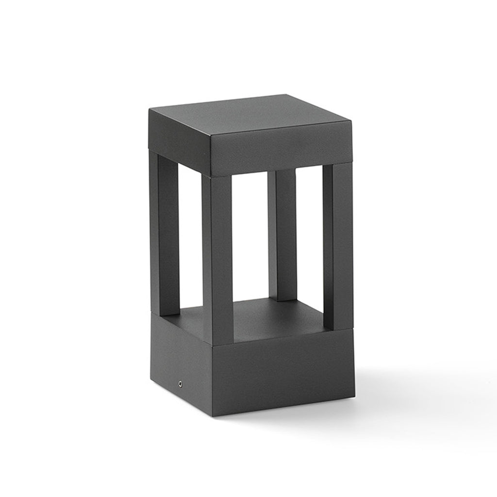 Baliza exterior AGRA 200 gris oscuro LED 2700K faro aluminio para jardín e iluminación caminos