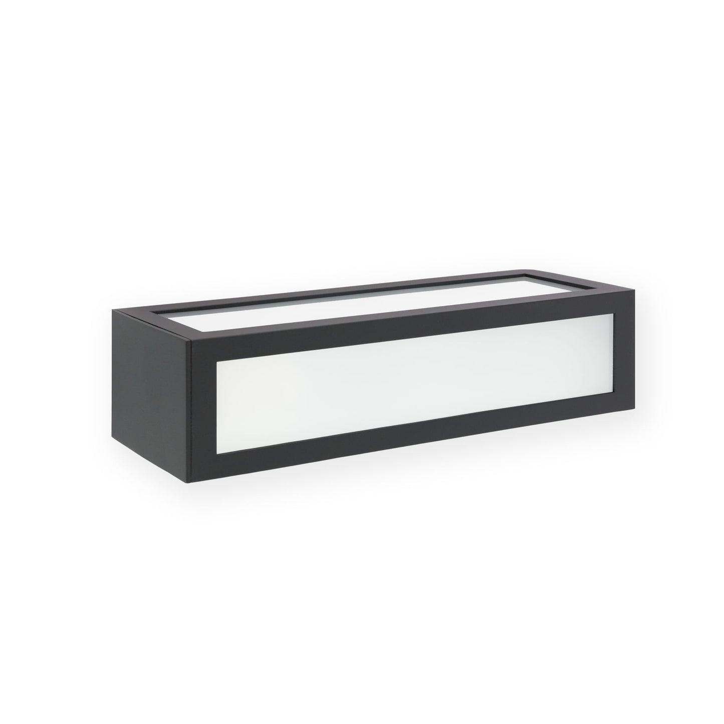 Lámpara de pared NATRON gris oscuro FARO 70887, aplique exterior de aluminio y cristal IP54 para iluminación exterior moderna