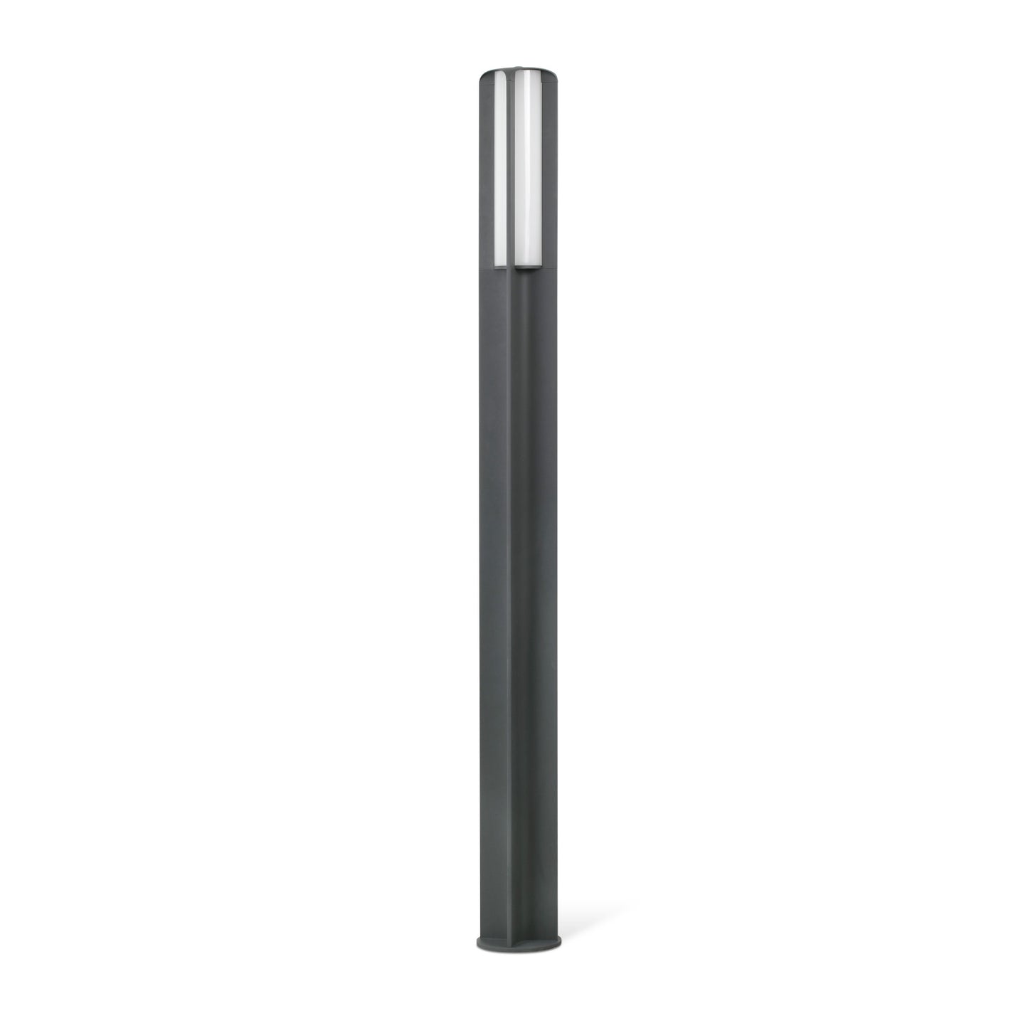 Farola exterior BU-OH 2500 LED en gris oscuro de aluminio IP65 para jardín, diseño contemporáneo - FARO 71209