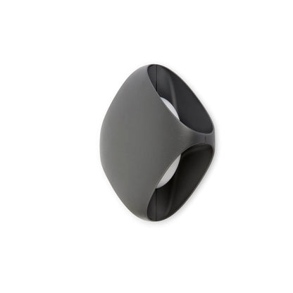 Aplique exterior LED BU-OH Gris Oscuro FARO 71212, luminaria superficie IP65 12W para jardín, diseño Ribaudi iluminación exterior