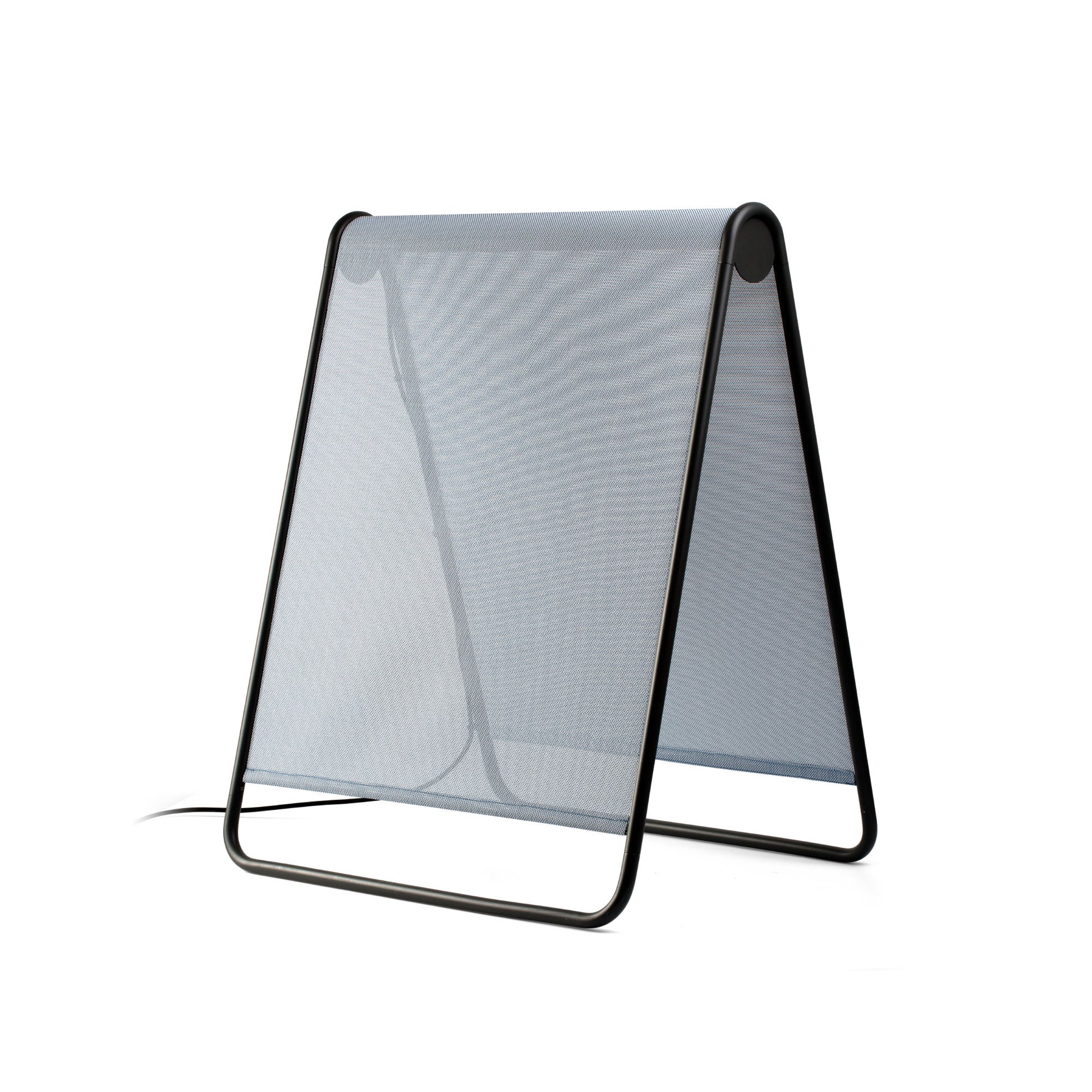 Lámpara de pie Cadaqués azul modelo FARO 71243 para exterior en aluminio y textilene, luminaria de superficie ideal para jardín y terraza