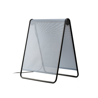 Lámpara de pie Cadaqués azul modelo FARO 71243 para exterior en aluminio y textilene, luminaria de superficie ideal para jardín y terraza