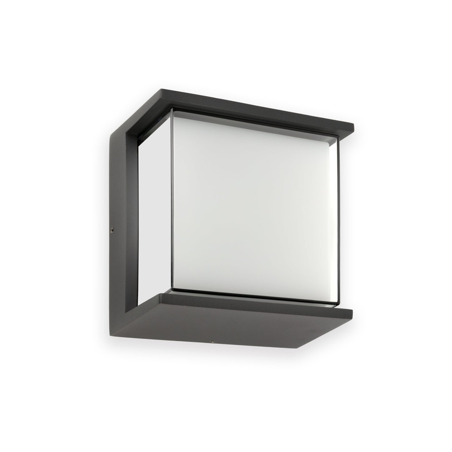 Faro de pared exterior HIKARI gris oscuro aluminio modelo 71274, lámpara LED IP65 contemporánea para jardín y porche