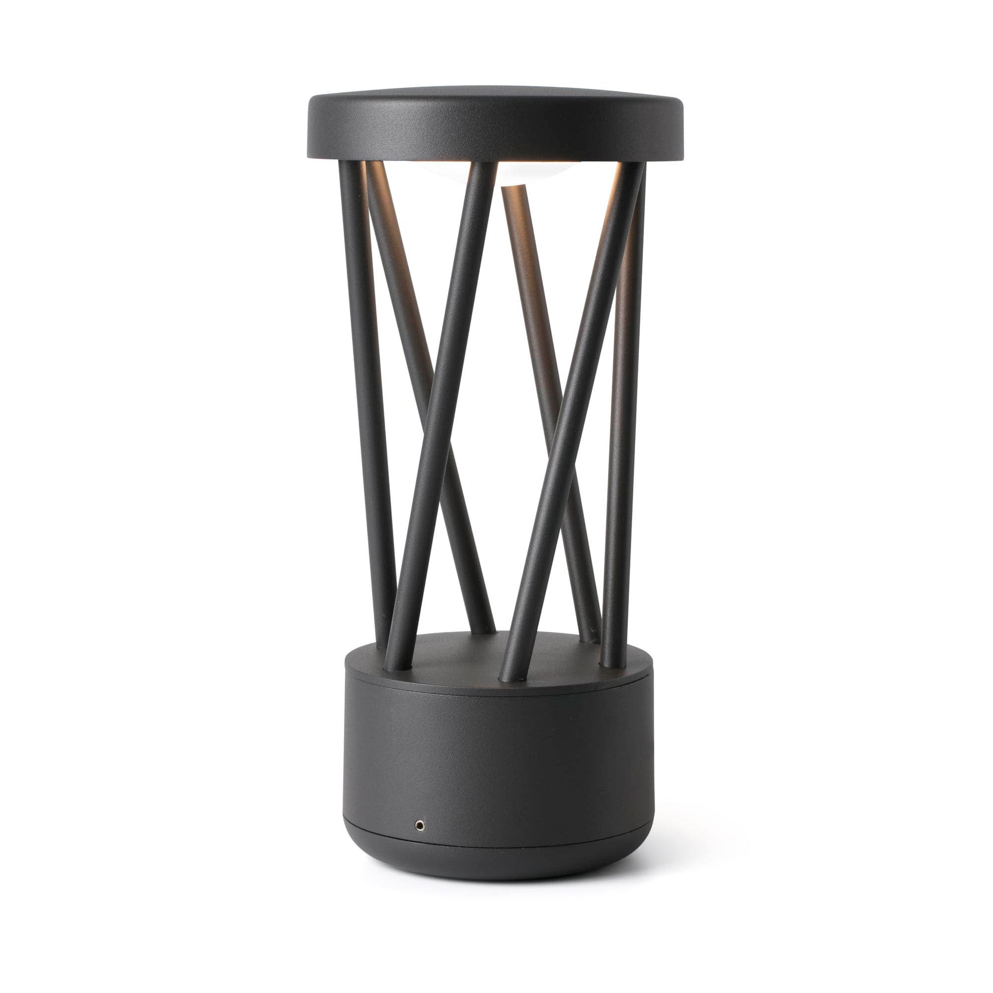Lámpara sobremuro exterior TWIST 300 en gris oscuro de aluminio, faro de superficie para jardín y terraza, iluminación LED modelo 71286 FARO