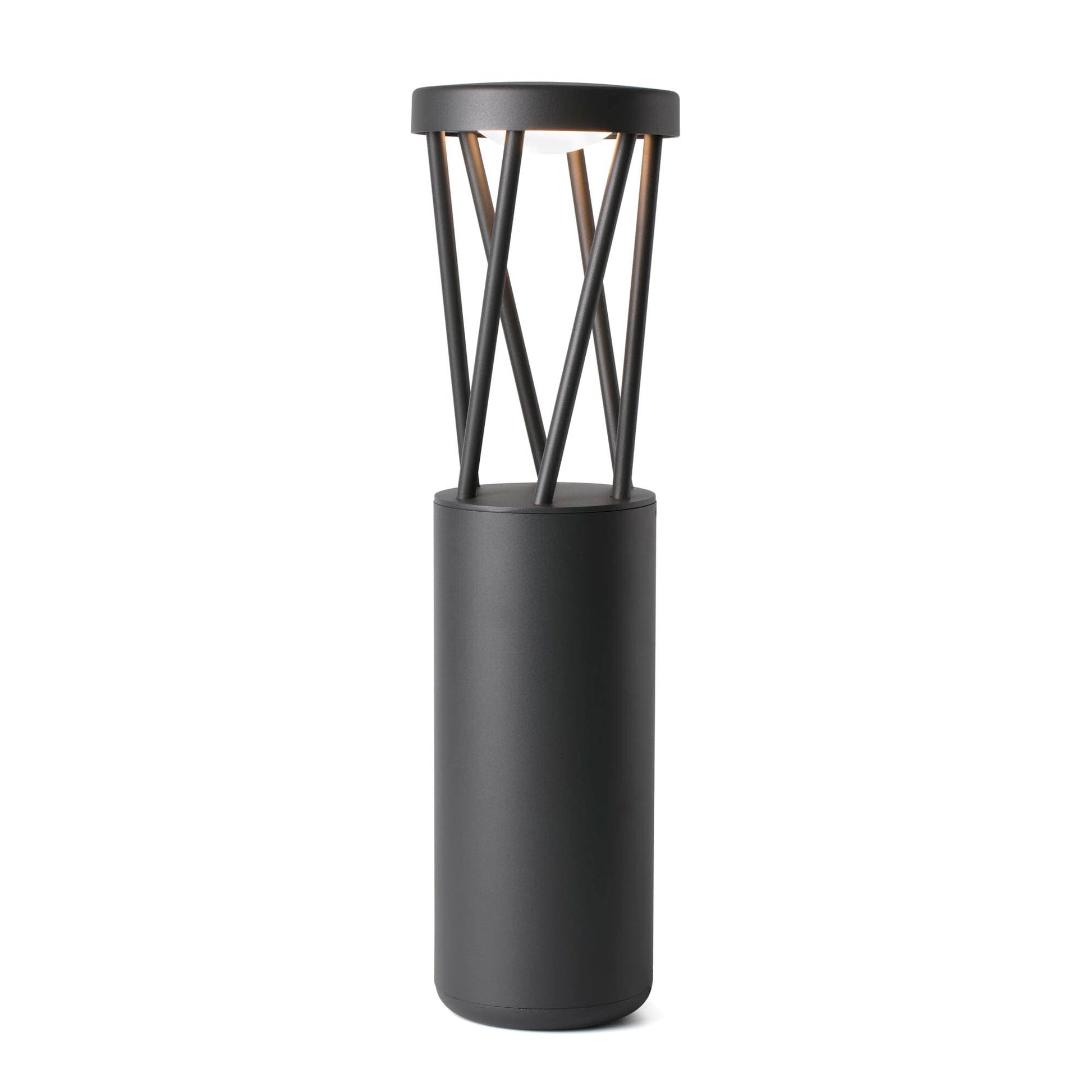 Baliza iluminación exterior TWIST 500 gris oscuro modelo FARO 71287, diseño moderno en aluminio LED IP65 para jardín y terraza