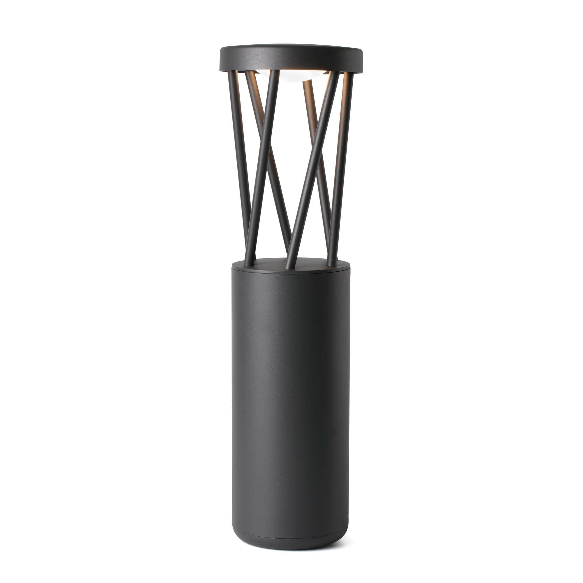Baliza iluminación exterior TWIST 500 gris oscuro modelo FARO 71287, diseño moderno en aluminio LED IP65 para jardín y terraza