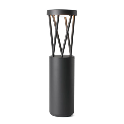 Baliza iluminación exterior TWIST 500 gris oscuro modelo FARO 71287, diseño moderno en aluminio LED IP65 para jardín y terraza