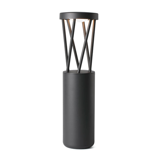 Baliza iluminación exterior TWIST 500 gris oscuro modelo FARO 71287, diseño moderno en aluminio LED IP65 para jardín y terraza