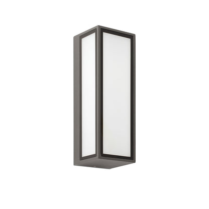 Aplique de pared LED pivot gris oscuro FARO 71305, luminaria exterior IP65 para terrazas y jardines