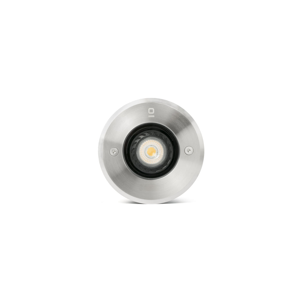 Luz empotrable TECNO Inox FARO 71489N Serie 211, luminaria exterior acero inoxidable IP67 IK08 para jardines y terrazas