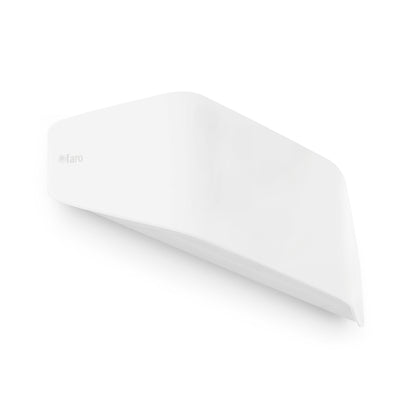 Lámpara de pared exterior Future Aplique Blanco mate FARO 71516, iluminación contemporánea para terraza y jardín en policarbonato, colección 1610