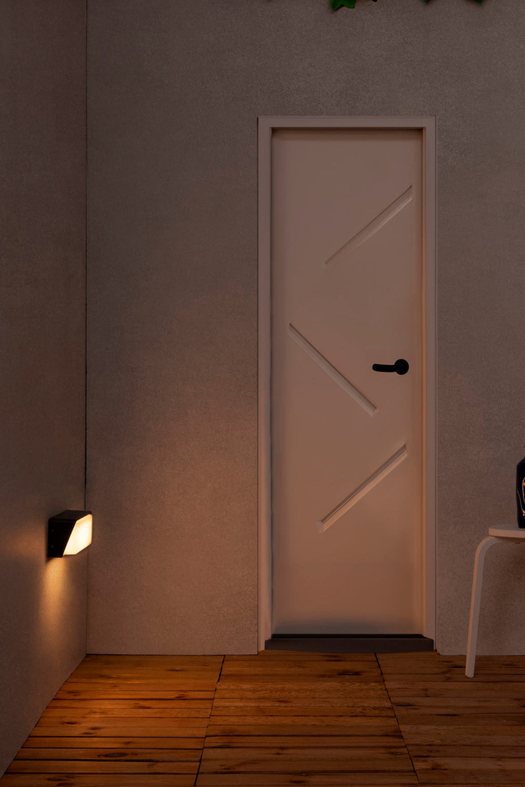 Aplique de pared exterior HALF en gris oscuro modelo 71537 de FARO, luminaria LED para jardín y terraza con iluminación outdoor en ambiente natural