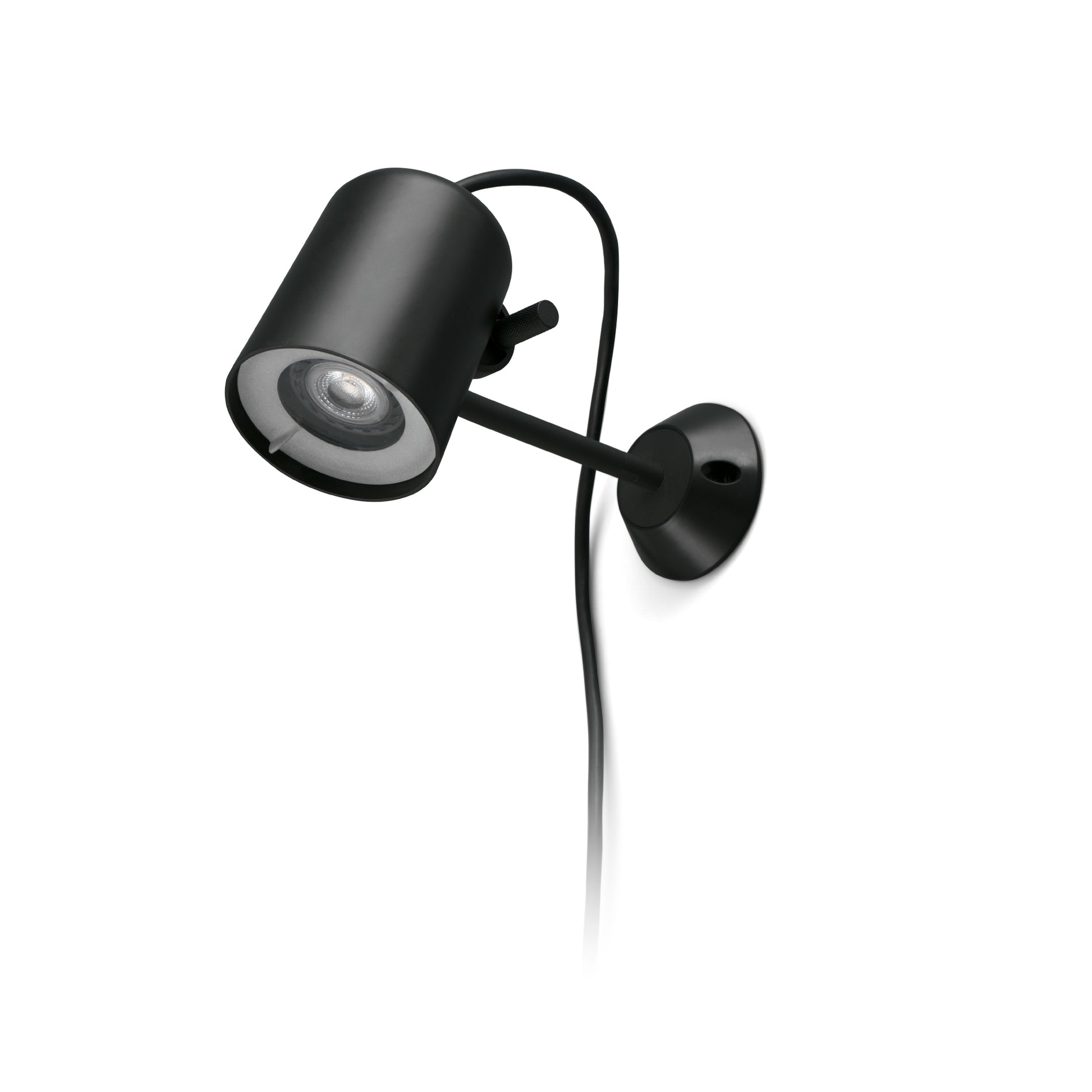 Luminaria exterior FLOW con estaca negra FARO serie 71546, diseño negro mate para iluminación de jardín, aplique pared decorativo IP65, Alegre Design compatible GU10 LED