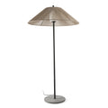 Lámpara de pie exterior SAIGON OUT C100 gris/beige 2M de FARO, diseño minimalista en aluminio para jardín y terraza, luminaria superficial 71569-10