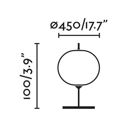 Diagrama de dimensiones de la lámpara de pie exterior SAIGON OUT 600 R45 Gris/Blanco de FARO, medidas en aluminio para iluminación jardín y luminaria superficie minimalista
