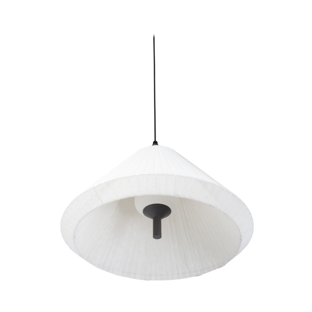 Lámpara colgante exterior SAIGON OUT Gris/Blanco de FARO, modelo 71579C-05, en textilene gris oscuro para iluminación jardín, luminaria suspensión IP44 Nahtrang