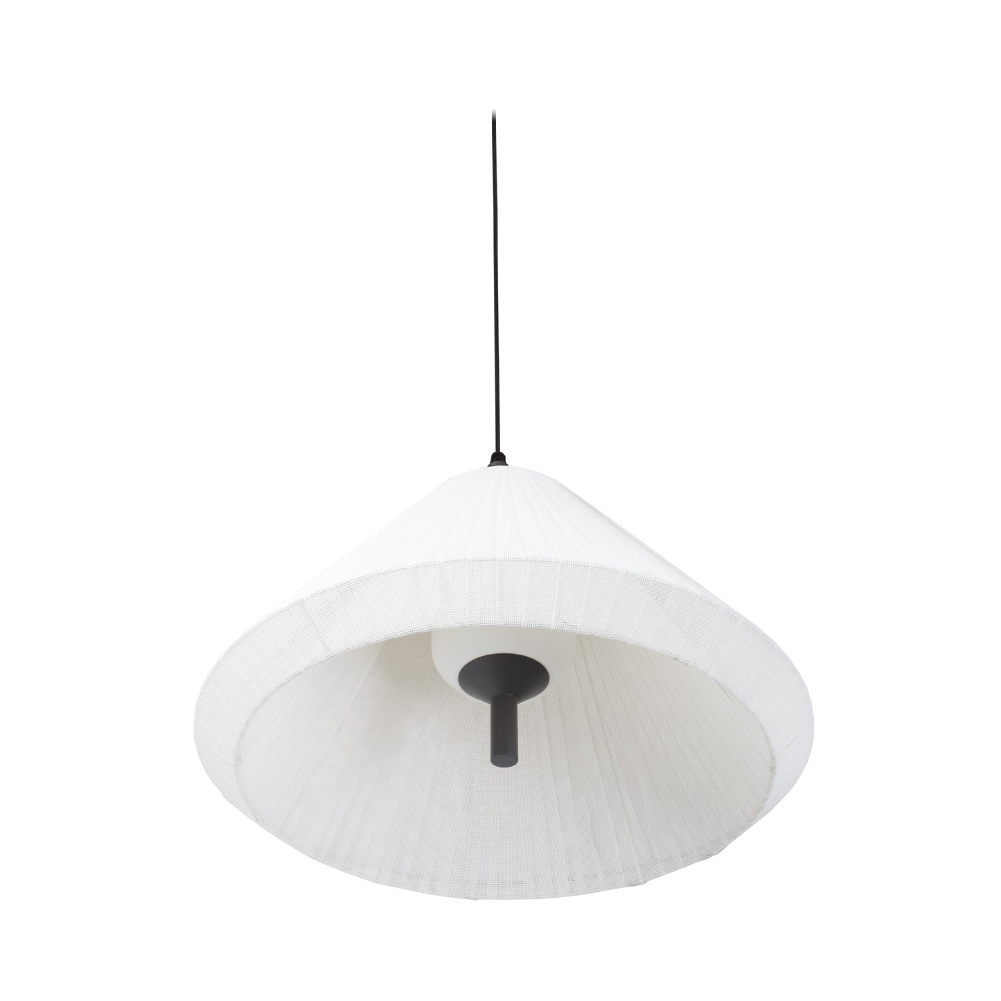 Lámpara colgante exterior SAIGON OUT Gris/Blanco de FARO, modelo 71579C-05, en textilene gris oscuro para iluminación jardín, luminaria suspensión IP44 Nahtrang