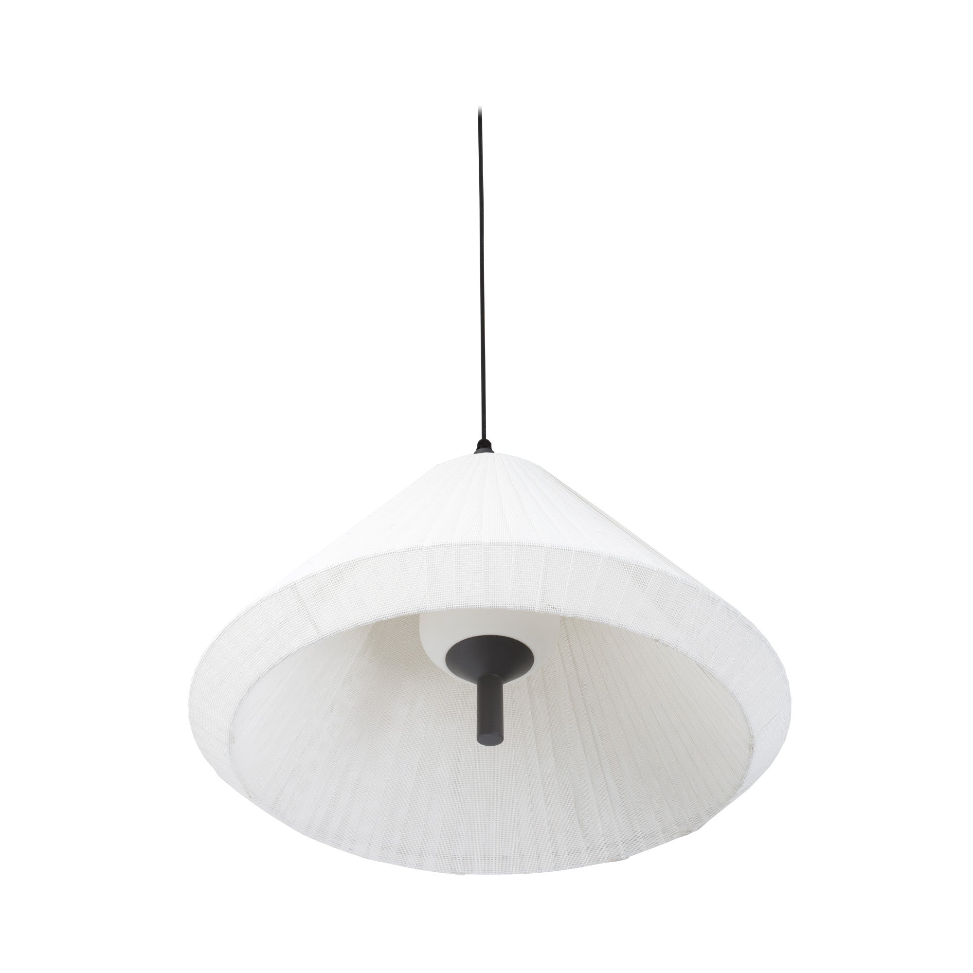 Lámpara colgante exterior SAIGON OUT Gris/Blanco de FARO, modelo 71579C-05, en textilene gris oscuro para iluminación jardín, luminaria suspensión IP44 Nahtrang